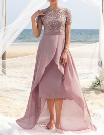 Rochie de ocazie Shein, roz