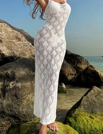 Rochie de plajă Shein, alb