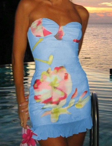 Rochie mini Shein, mix culori