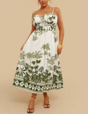 Rochie maxi Shein Curve+, mix culori