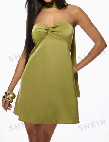 Rochie mini Missguided by Shein, măslin
