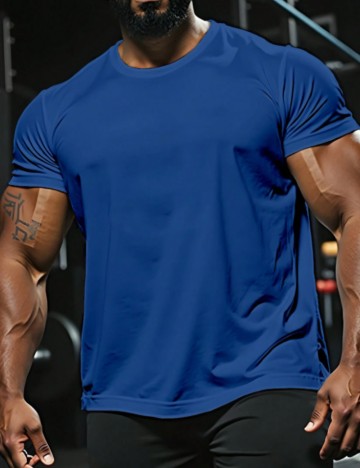 Tricou MANFINITY by Shein, albastru