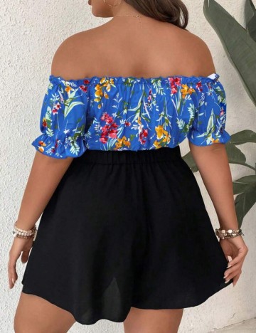 Salopetă Shein Curve+, mix culori