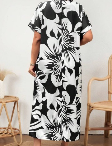Rochie maxi Shein Curve+, mix culori