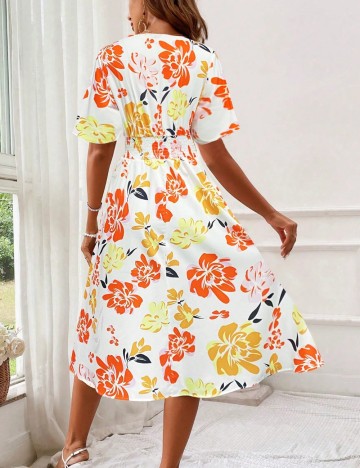 Rochie midi Shein, mix culori