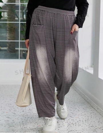 Pantaloni Shein Curve+, mix culori