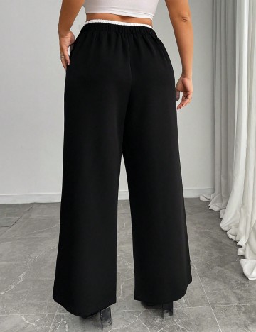 Pantaloni Shein Curve+, negru