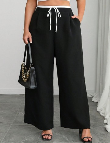 Pantaloni Shein Curve+, negru