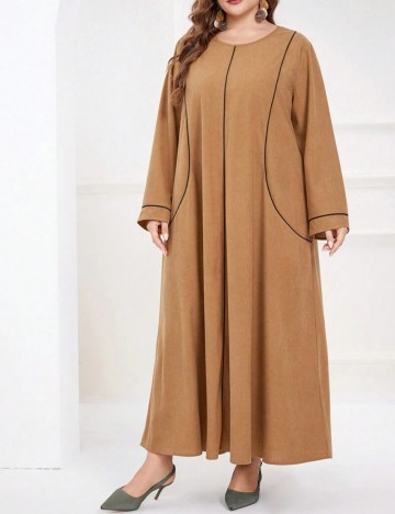 Rochie maxi Shein Curve+, maro