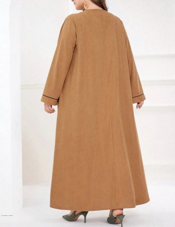 Rochie maxi Shein Curve+, maro