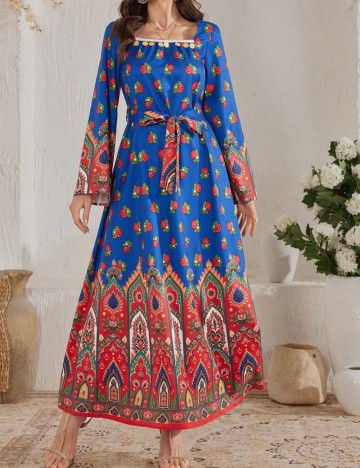 Rochie maxi Shein, mix culori