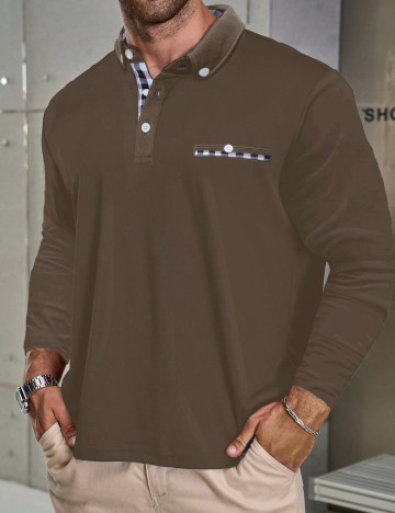 Bluză MANFINITY by Shein, maro
