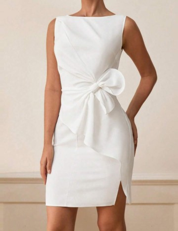 Rochie mini Shein Curve+, alb
