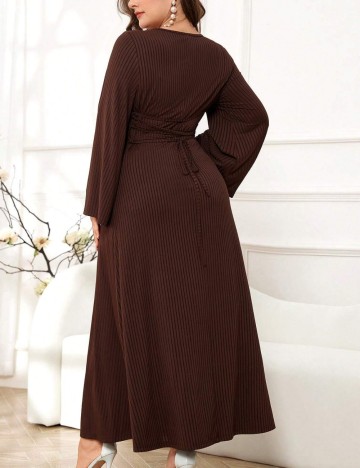 Rochie maxi Shein Curve+, maro