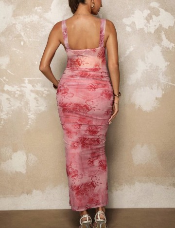 Rochie maxi Shein, mix culori