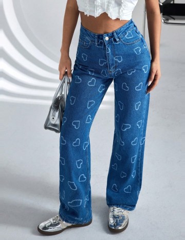 Jeans Shein, albastru