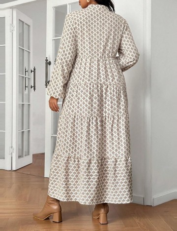 Rochie maxi Shein Curve+, mix culori
