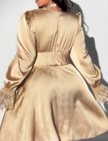 Rochie mini Shein Curve+, bej