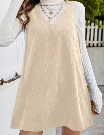 Rochie mini Shein Curve+, crem