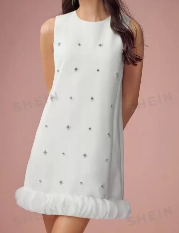 Rochie mini Shein, alb
