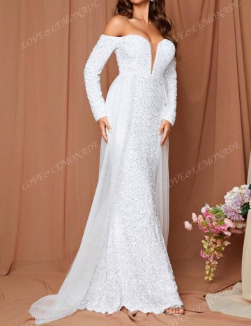 Rochie de ocazie Shein, alb