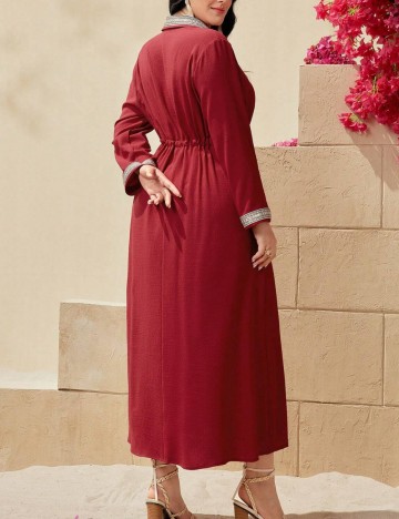 Rochie maxi Shein Curve+, roșu
