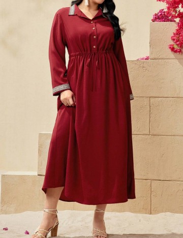 Rochie maxi Shein Curve+, roșu