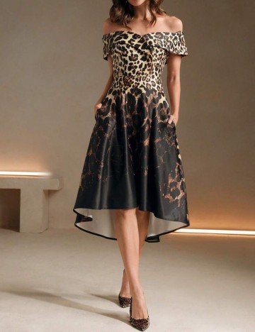 Rochie midi Shein, mix culori