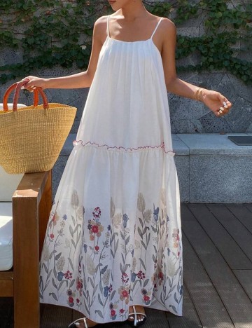 Rochie maxi Shein, alb