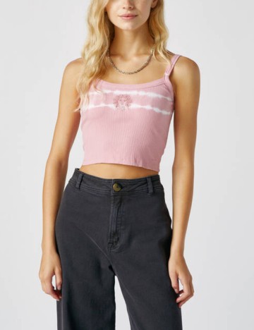 Top cu bretele subțiri Pull&Bear, roz