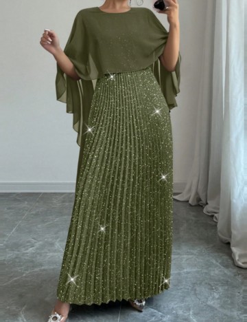 Rochie maxi Shein, verde