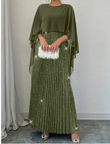 Rochie maxi Shein, verde