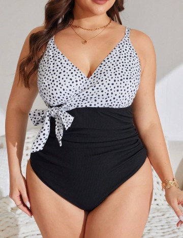 Costum de baie întreg Shein Curve+, mix culori