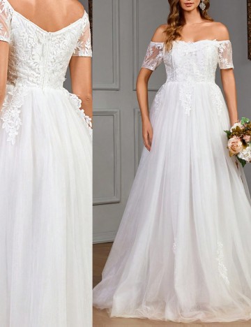 Rochie de mireasă Shein, alb