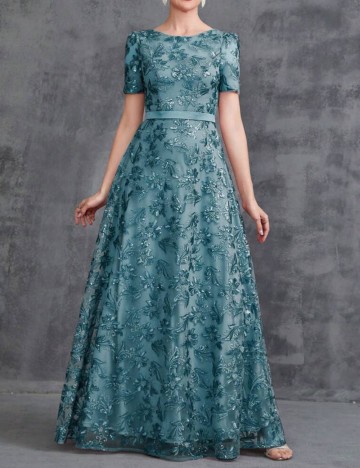 Rochie de ocazie Shein, turcoaz