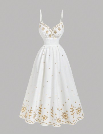 Rochie midi Shein, alb