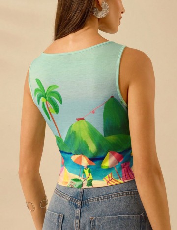 Top Shein, mix culori