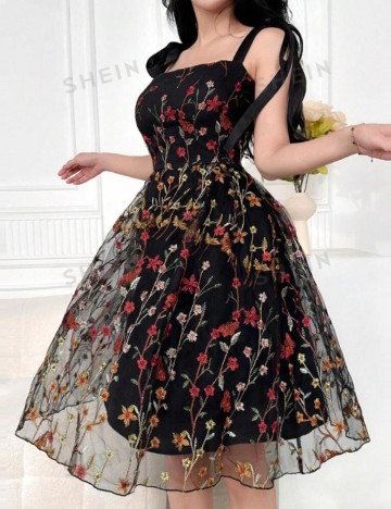 Rochie midi Shein, mix culori