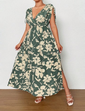 Rochie maxi Shein Curve+, mix culori