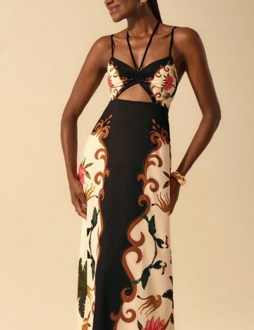 Rochie maxi Shein, mix culori