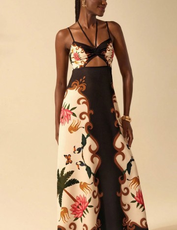 Rochie maxi Shein, mix culori