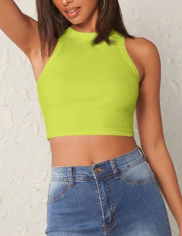 Top Shein, verde