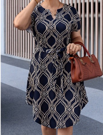 Rochie mini Shein Curve+, mix culori