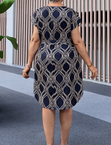Rochie mini Shein Curve+, mix culori