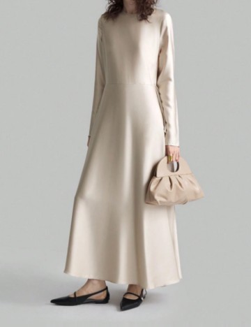 Rochie maxi Shein, crem