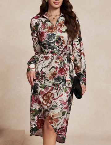Rochie midi Shein, mix culori