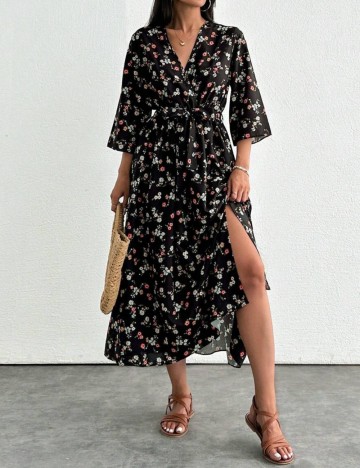 Rochie midi Shein, mix culori