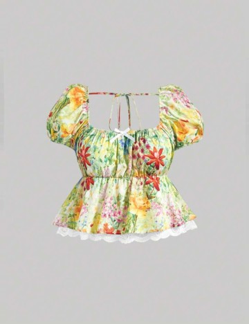 Top Shein Curve+, mix culori