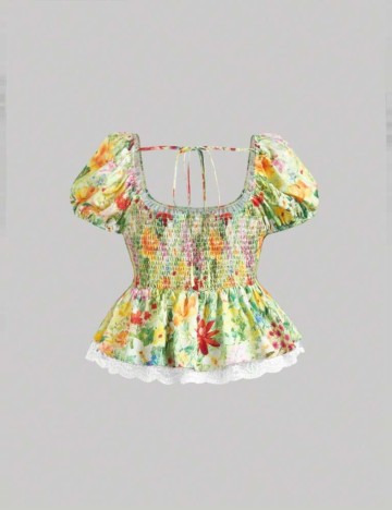 Top Shein Curve+, mix culori