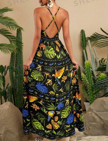 Rochie maxi Shein, mix culori